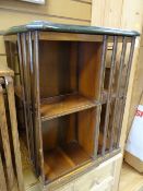 An antique revolving bookcase with painted top Condition Report: please request* *Condition is not