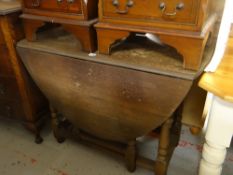 A vintage barley-twist gate leg table Condition Report: please request* *Condition is not stated