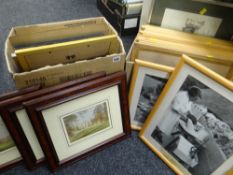 Parcel of various framed prints & pictures together with collection of children's annuals