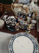 A quantity of mixed pottery including Austrian porcelain Augustus-Rex style chocolate cup & stand (