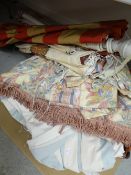 A parcel of curtain fabric ETC Condition Report: please request via email. Condition reports not