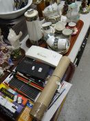 A parcel of artists materials & a parcel of coffee & teaware Condition Report: please request via