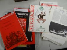 Quantity of ballet programmes, mainly at the Royal Opera House & some including signatures Condition