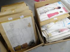 A quantity of dressmaker's patterns Condition Report: please request via email. Condition reports