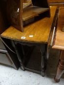 An antique drop-leaf gate-leg table Condition Report: please request via email. Condition reports