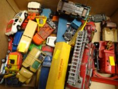 A quantity of unboxed British diecast vehicles including Dinky Toys, Corgi Toys Condition Report: