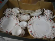 A quantity of Minton Ancestral floral tableware Condition Report: please request via email.