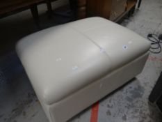 Modern cream foot stool / small ottoman