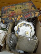 Box of mixed china & glassware, EPNS ETC