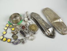 A parcel of jewellery, modern watch, vintage cocktail watch & scrap silver ETC Condition Report: