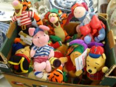 A quantity of Disney soft toys Condition Report: please request via email. Condition reports not