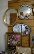 Four sundry wall mirrors Condition Report: please request via email. Condition reports not stated