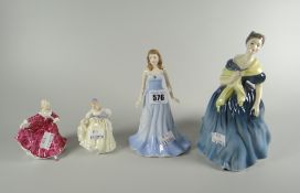 Four Royal Doulton figurines Condition Report: please request via email. Condition reports not