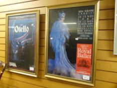 Two operatic posters - one for 'The Snow Queen' at the New Theatre, Cardiff, the other Verdi's '