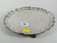 A silver salver, Birmingham 1977, 15.4oz Condition Report: please request via email. Condition