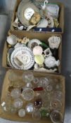 Two boxes of china & a box of glassware Condition Report: please request via email. Condition
