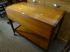 A drop flap G-Plan or G-Plan-style teak tea-trolley Condition Report: please request via email.