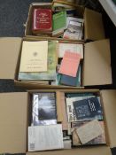 Four boxes of books Condition Report: please request via email. Condition reports not stated with
