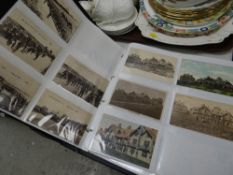 A very interesting comprehensibly filled album of vintage postcards, mainly focussing on the seaside