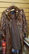 Ladies three quarter length fur jacket with Washington DC label Condition Report: please request via