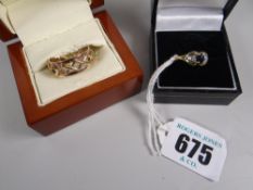 Boxed Clogau gold Celtic-design ban ring in 9ct gold, 5.6gms and another ring Condition Report: