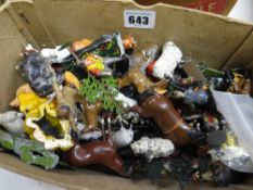 A quantity of loose vintage Britains Ltd farm animal lead figures Condition Report: please request