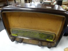 A Phillips Bakelite radio Condition Report: please request via email. Condition reports not stated