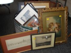 Parcel of framed pictures Condition Report: please request via email. Condition reports not stated
