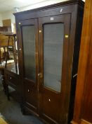 A vintage wooden & gauze panelled bread & cheese cupboard Condition Report: please request via