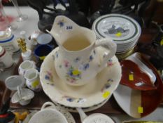 A parcel of mixed pottery & china including Royal Worcester porcelain bell Condition Report: