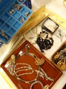 A quantity of mainly boxed jewellery, beads Condition Report: please request via email. Condition