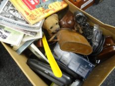 A parcel of mixed items including military books, binoculars, cameras ETC Condition Report: please