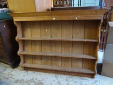A vintage pine boarded dresser-rack Condition Report: please request via email. Condition reports