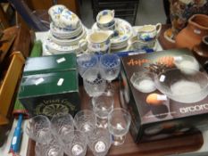 A quantity of Masons Regency tableware & a parcel of glassware Condition Report: please request