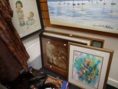 Sundry framed pictures & prints including TERRENCE CUNEO Condition Report: please request via email.