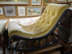 Late nineteenth / early twentieth century ebonized child's rocking chair