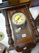 A vintage pendulum wall clock Condition Report: please request via email. Condition reports not