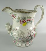 An antique Staffordshire Indian Tree toilet jug Condition Report: please request via email.