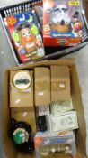 A box of advertising ceramics & a collection of boxed Mr Potato merchandise Condition Report: please