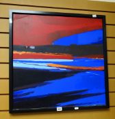 MICHAEL MORTIMER ROBINSON oil on board - colourful coastal scene Condition Report: please request