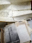 A parcel of military related ephemera, maps & photographs ETC Provenance: from the family home of
