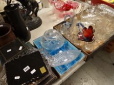 A quantity of drinking glasses & a parcel of cased EPNS cutlery Condition Report: please request via