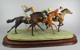A Border Fine Arts limited edition (230/250) equestrian group entitled 'Geenty', dated 1988