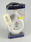 BOTTLE OF JOHN HAIG & CO LTD DIMPLE WHISKY commemorating Mexico 1986 World Cup in triangular ceramic