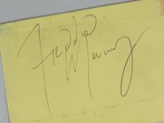 FREDDIE MERCURY AUTOGRAPH Provenance: from a private collection Carmel, USA.