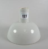 CHINESE PORCELAIN WHITE STEM CUP with faint incised decoration to exterior of floral design,