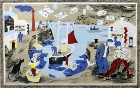 JULIAN TREVELYAN colour lithograph for The School Prints series - entitled on Goldmark Gallery label