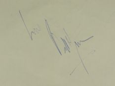 BILL WYMAN AUTOGRAPH together with Rutger Hauer verso Provenance: the book was compiled by Wogan's