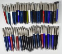 FIFTY-FOUR ASSORTED PARKER JOTTER BALLPOINT PENS