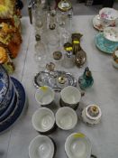 A parcel of china, glassware etc